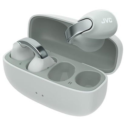 JVC Nearphones HANP1TH Open Ear True Wireless Headphones, Ice Gray - color: Ice Gray