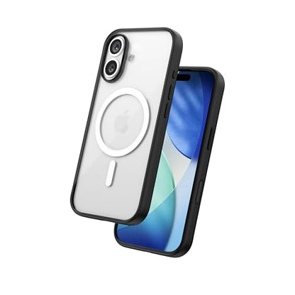 FLOLAB Surtect Tri-Fusion Magnetic for iPhone 17 Case Protective Slim Design Magsafe Compatible Military Grade - Black Clear - color: Black Clear, size: iPhone 17