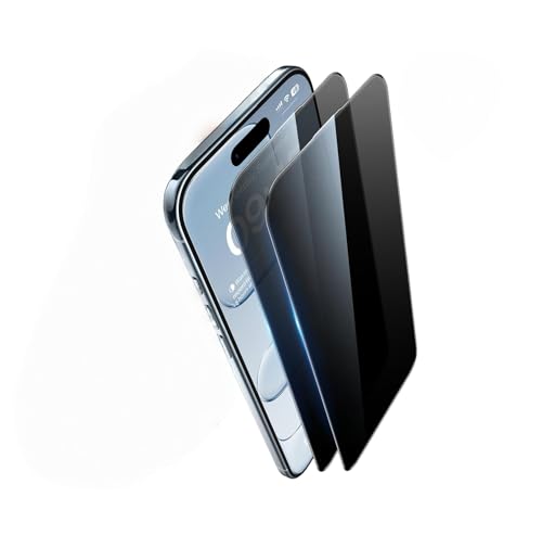 2 Pack Privacy Screen Protector for Apple iPhone Air,Anti Spy Tempered Glass, Anti-Scratch, Case Friendly【Easy Installation】