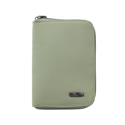 Travelon RFID Blocking Passport Zip Wallet - color: Moss