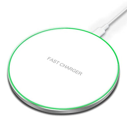 Fast Wireless Charger,25W Wireless Charging Induction Pad for iPhone 18/Duo - color: White