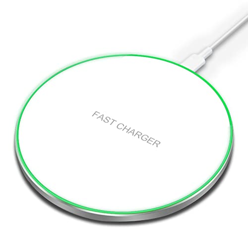 Fast Wireless Charger,25W Wireless Charging Induction Pad for iPhone 18/Duo - color: White