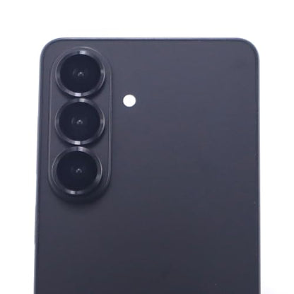 for Samsung Galaxy S26 / S26 Plus Camera Lens Protector Metal Ring Tempered Glass Lens Cover Accessories (Black) - color: Black