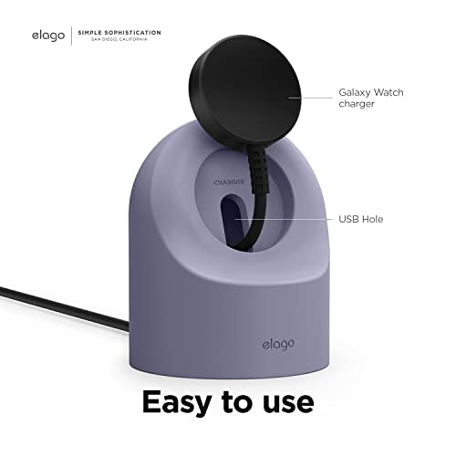 elago GW2 Charging Stand for Samsung Galaxy Watch Series - color: Lavender Grey