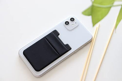 Fulgamo Phone Wallet Stick on,Card Holder for Phone Case,Phone Card Holder - color: Black,Navy Blue