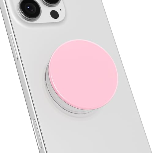 Svanove Adhesive Phone Grip Stick Holder, Collapsible Cell Phone Stand Expanding Kickstand for iPhone Samsung Mobile Phones Accessory, Cute Sticky Phones Grips Soft Silicone Glossy Jelly, Light Pink - color: Pink, style: Adhesive