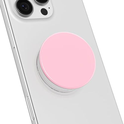 Svanove Adhesive Phone Grip Stick Holder, Collapsible Cell Phone Stand Expanding Kickstand for iPhone Samsung Mobile Phones Accessory, Cute Sticky Phones Grips Soft Silicone Glossy Jelly, Light Pink - color: Pink, style: Adhesive