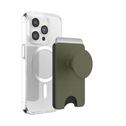 PopSockets Phone Wallet for MagSafe with Grip- Fatigue - color: Fatigue, style: MagSafe