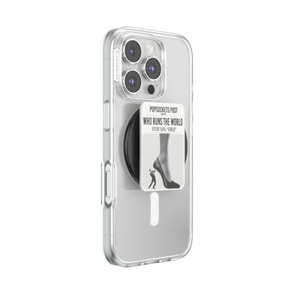 PopSockets Phone Grip for MagSafe, Magnetic Holder- Who Runs the World - color: Who Runs the World, style: MagSafe