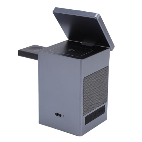 Magnetic Charging Station, 6 in 1 Fast Magnetic Wireless Charging Stand Dock 360 Degree Rotation, Bluetooth Charge Dock for Phone Earphone Watch
