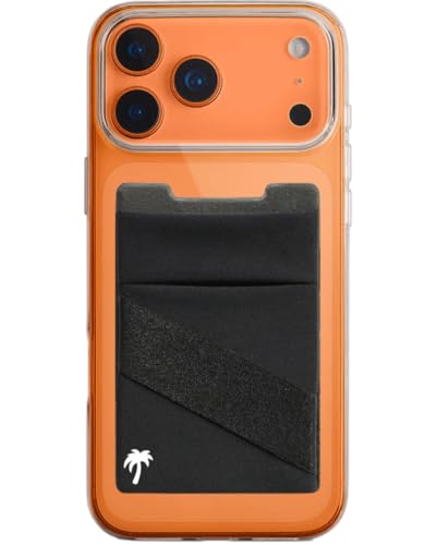 The StickyWallet Premium Spandex Stick-on Phone Wallet Card Holder for any Case | Unique Double Pocket Design + Finger Strap (1 Pack) - size: Pack of 1
