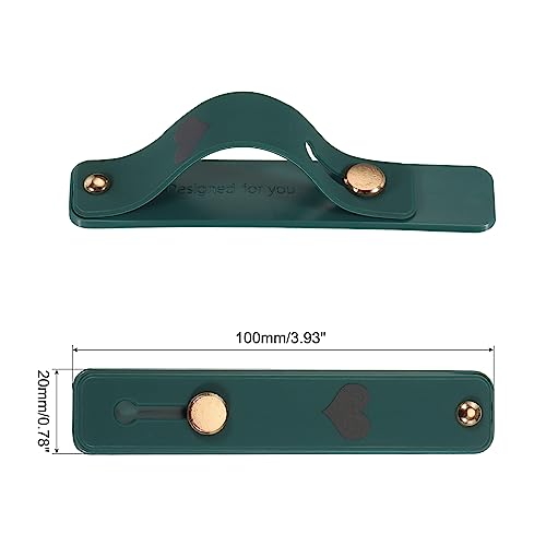 MECCANIXITY 2 Pcs Phone Loop Finger Holder Silicone Phone Strap Grip Holder Cell Phone Grip Stand for Most Smartphones Bright Pink,Dark Green - color: Bright Pink,Dark Green