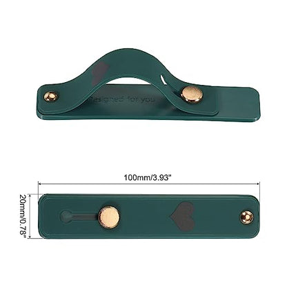 MECCANIXITY 2 Pcs Phone Loop Finger Holder Silicone Phone Strap Grip Holder Cell Phone Grip Stand for Most Smartphones Bright Pink,Dark Green - color: Bright Pink,Dark Green