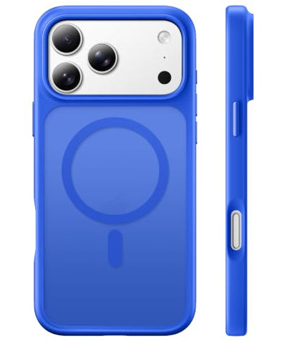 Magnetic for iPhone 17 Pro Case, Compatible with MagSafe, [Military Grade Drop Protection] Translucent Matte Shockproof Protective Anti-Fingerprint Phone Case, 6.3", Klein Blue - color: Klein Blue, size: Iphone 17 Pro