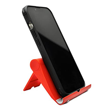 Adjustable Cell Phone Stand for Desk, Portable Phone Holder Compatible with Most iPhone, Samsung and Other Smartphones- Pink - color: Pink
