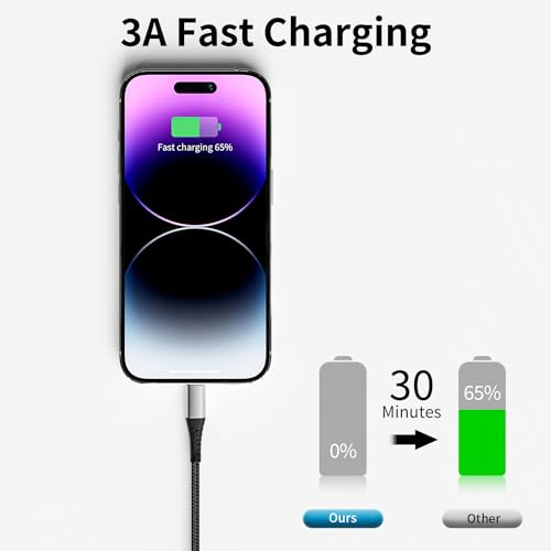 USB C to Lightning Cable 3FT, 3 Pack iPhone Charger Cord, MFi Certified 3 Foot iPhone Cable PD Fast Charging for Apple iPhone 14 13 12 11 Pro Max Xs 8 7 6 5 Plus iPad Air Mini - size: 3 Feet
