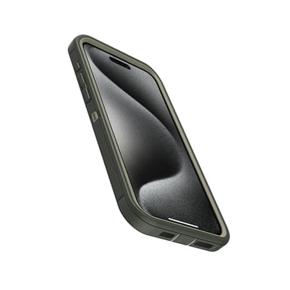 OtterBox iPhone 15 Pro Max (Only) - Defender Series Case - Lichen the Trek (Green) - Screenless - Rugged & Durable - with Port Protection - Holster Clip Includes - Microbial Defense Protection - color: Lichen the Trek (Green)