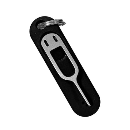 IC Card Removal Tool Silicone Protective Case Chip Card Tray Eject Pin - color: Black