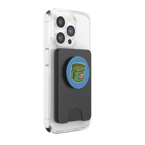 Tacita de Mantequilla Cafe Puerto Rico Bandera Boricua PopSockets PopWallet for MagSafe - style: Magnetic PopWallet