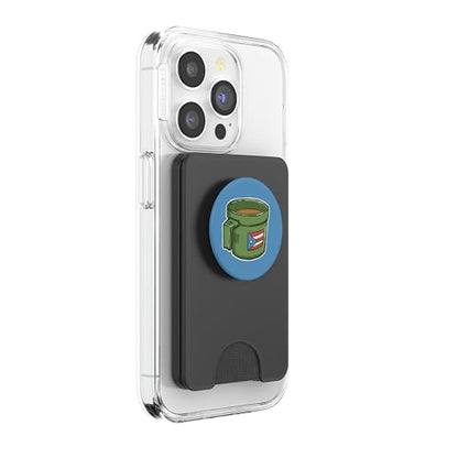 Tacita de Mantequilla Cafe Puerto Rico Bandera Boricua PopSockets PopWallet for MagSafe - style: Magnetic PopWallet