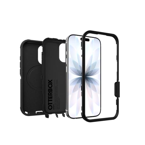 OtterBox iPhone 17 Defender Pro Series Case - Black | Tough, Rugged & Durable iPhone Case, Snaps on MagSafe, Multi-Layer, Impact Absorbing iPhone Case - color: Black, style: iPhone 17