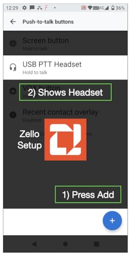 PTT Earpiece USB C - Earbuds with PTT Button and Mic (for Teams, Zello, and Other Walkie Talkie Apps on Android/iOS Smartphones) - style: Single USB C (1-pack)