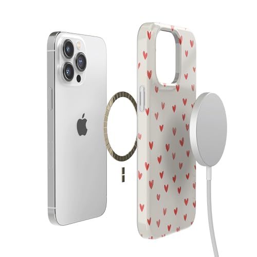 Casely iPhone 14 Pro Case | Love Letters | Doodle Hearts | Compatible with MagSafe | Classic Ultra Slim Design - color: Love Letters | Doodle Hearts, size: iPhone 14 Pro
