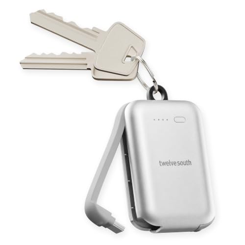 Twelve South PowerClip Mini Portable Power Bank 2000mAh Silver - color: Silver