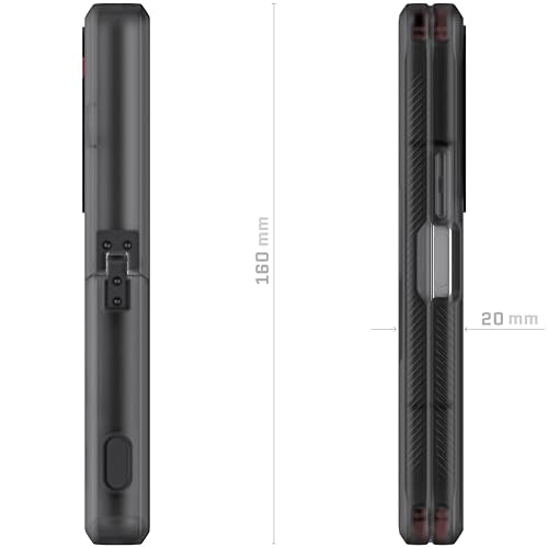 Ghostek Covert Clear Galaxy Z Fold 6 Case with Built-in Kickstand and Full Hinge Protection Shockproof Protective Phone Cover Designed for 2024 Samsung Galaxy Z Fold6 (7.6") (Smoke) - color: Smoke, size: Galaxy Z Fold 6