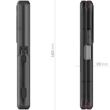 Ghostek Covert Clear Galaxy Z Fold 6 Case with Built-in Kickstand and Full Hinge Protection Shockproof Protective Phone Cover Designed for 2024 Samsung Galaxy Z Fold6 (7.6") (Smoke) - color: Smoke, size: Galaxy Z Fold 6