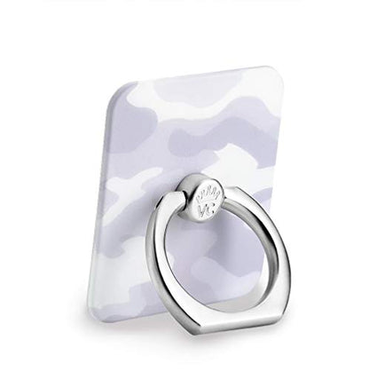Velvet Caviar Cell Phone Ring Holder - Finger Ring & Stand - Improves Phone Grip Compatible with iPhone, Galaxy and Most Cases (Except Silicone/Leather) - White Camo - color: White Camo