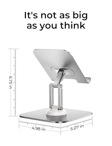 LISEN for iPad Stand Holder Adjustable Tablet Stand for Desk White - color: White
