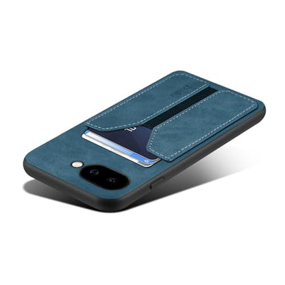 Kowauri Case for Google Pixel 9a, PU Leather Wallet Case with Credit Card Slot Holder Ultra Slim Protector Cover for Google Pixel 9a (Blue) - color: Blue