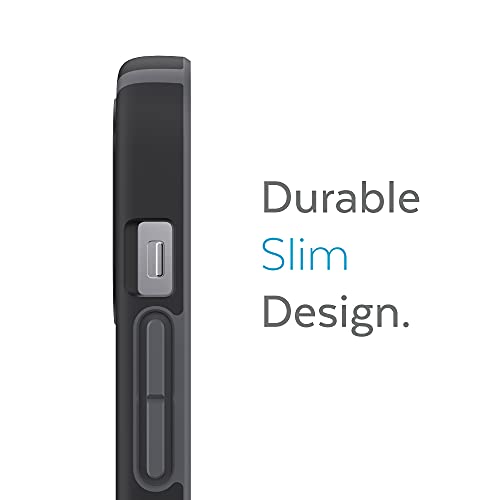 Speck iPhone 13 Pro Case - Drop Protection & Scratch Resistant with Dual Layer Protection & Slim Design Case for iPhone 13 Pro, CandyShell Pro, Black/Slate Grey - color: Black/Slate Grey