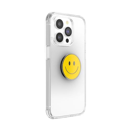 PopSockets Adhesive Phone Grip, Holder- Enamel Be Happy - color: Be Happy, style: Adhesive
