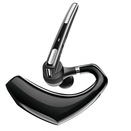 Bluetooth Headset ,Wireless bluetooth earpiece with ENC Noise Cancelling Mic, 110H Playback, Bluetooth 5.1 Dual Connectivity, Wireless Headphones Compatible iPhone/Android/PC (Office/Driving) - color: Black