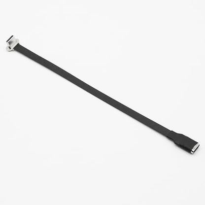 Right Angle USB C Flat Extension Cable 90 Degree USB C Male to Female Fast Charge Data Cord for Power Banks Phone(6.3in/160mm) - size: 6.3in/160mm