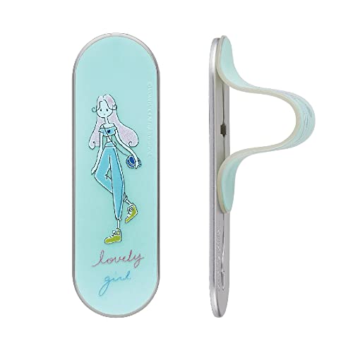 Momostick Flatstick, Cell Phone Finger Grip Strap Holder for Hand, Cell Phone Stand, New Slim Finger Loop Selfie Grip Compatible with Most Smartphones-Stylish - color: Stylish