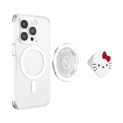 Hello Kitty Open Face PopSockets Stand for Smartphones and Tablets PopSockets PopGrip for MagSafe - style: Magnetic PopGrip