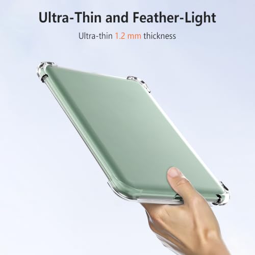Clear Case for 6" All-New Kindle 11th Generation 2022 & 2024 Release, Slim Flexible Transparent TPU Silicone Cover, Airbag Shockproof Anti-Yellow Anti-Scratch Protective E-Reader Case - size: 6" Kindle 11th Generation 2024/2022