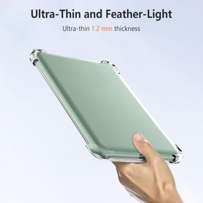 Clear Case for 6" All-New Kindle 11th Generation 2022 & 2024 Release, Slim Flexible Transparent TPU Silicone Cover, Airbag Shockproof Anti-Yellow Anti-Scratch Protective E-Reader Case - size: 6" Kindle 11th Generation 2024/2022