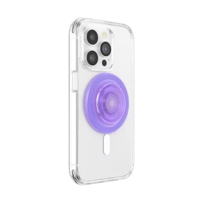 PopSockets Phone Grip for MagSafe, Magnetic Holder- Clear Lavender - color: Lavender, style: MagSafe