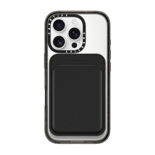 CASETiFY Snappy BioVeg Tumbled Wallet [Compatible with Magsafe] - Black - color: Black