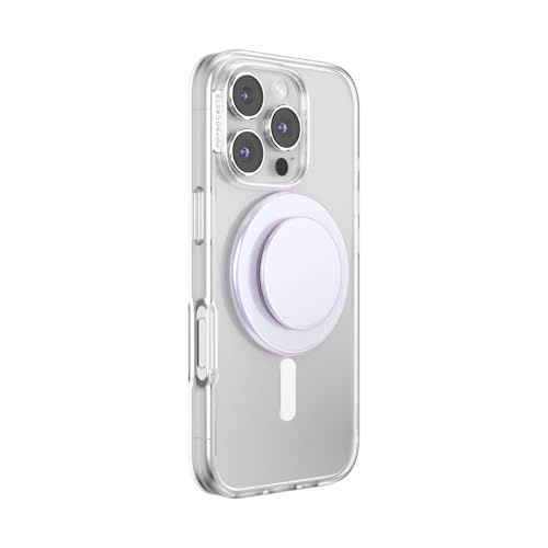 PopSockets Phone Grip for MagSafe, Magnetic Holder- Iridescent White - color: Iridescent White, style: MagSafe