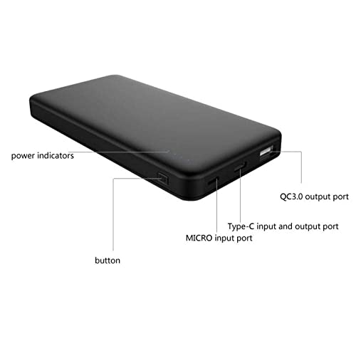 SunJack Portable Power Bank, Compact Travel Phone Charger, 10000mAh
