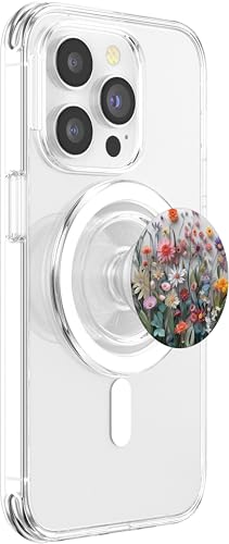 Mixed Flower Bouquet Floral Pattern PopSockets PopGrip for MagSafe - style: Magnetic PopGrip