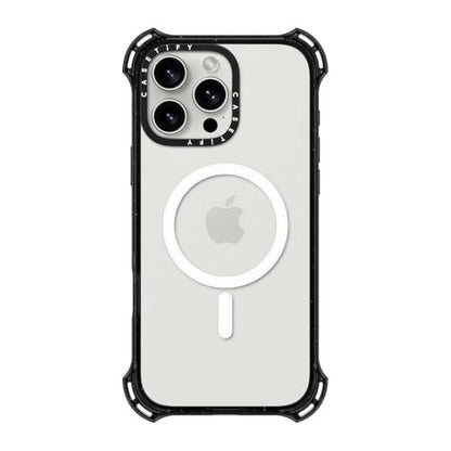 CASETiFY for iPhone 16 Pro Max Case - Bounce Compatible with MagSafe | Shockproof | 21.3 ft. 6X Military Grade Drop Protection | Black - color: Clear Black, size: Iphone 16 Pro Max (6.9")