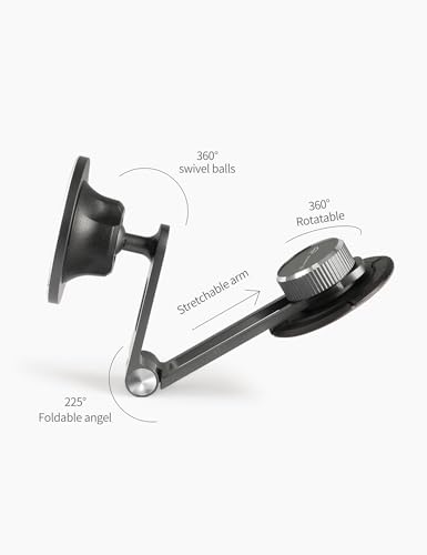 TPARTS Foldable Magnetic Car Cellphone Mount for Tesla Model 3/Y/X/S - color: Mag safe Standard