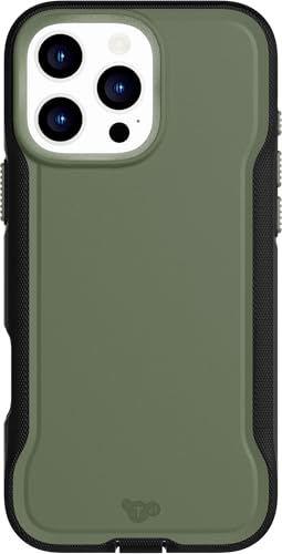 Tech21 EvoPro for iPhone 16 Pro Max Compatible with MagSafe - Impact Protection Case 21x Military Standard Tested - in Khaki/Black - color: Khaki/Black, size: iPhone 16 Pro Max