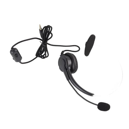 Wired Trucker Headsets, Mono Headset with Noise C Phone, 3.5mm Call Center Headset for Customer Service, Volume Control for Cellphone Laptop, Headband